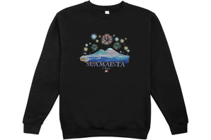 Felpa Cotone Unisex Girocollo "Sua Maestà il Vesuvio"