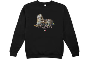 Felpa Cotone Unisex Girocollo "Roma"