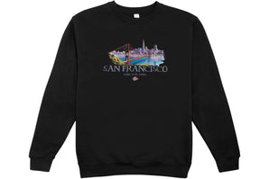 Felpa Cotone Unisex Girocollo "San Francisco"